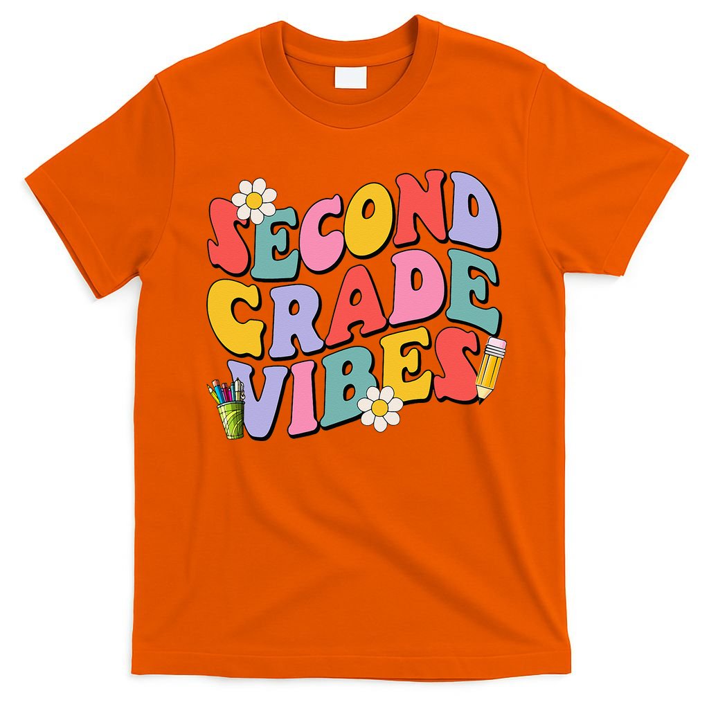 Second Grade Vibes Back To School 2nd Grade Team 1st Day T-Shirt
