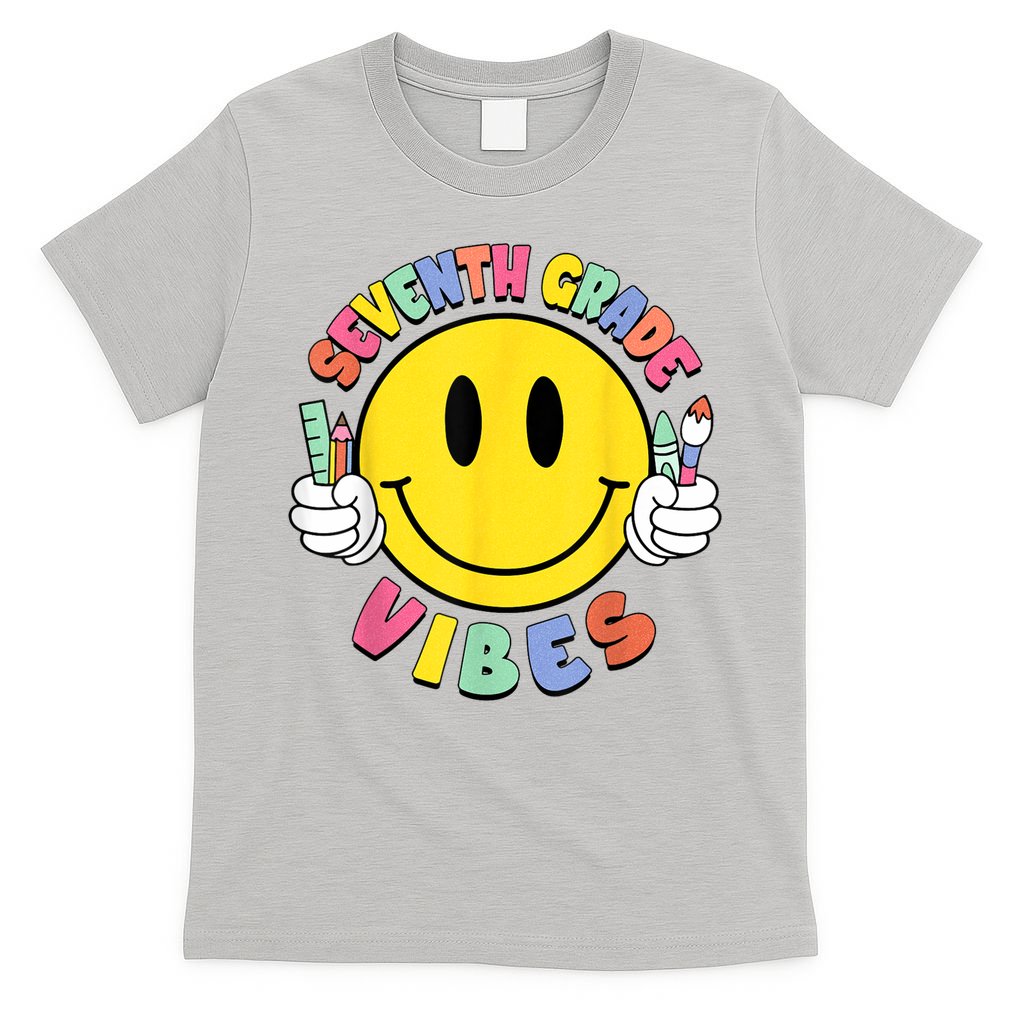 Seventh Grade Vibes Teachers 7th Grade Team Back To School T-Shirt