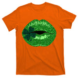 Shamrock Irish Clover Lips T-Shirt