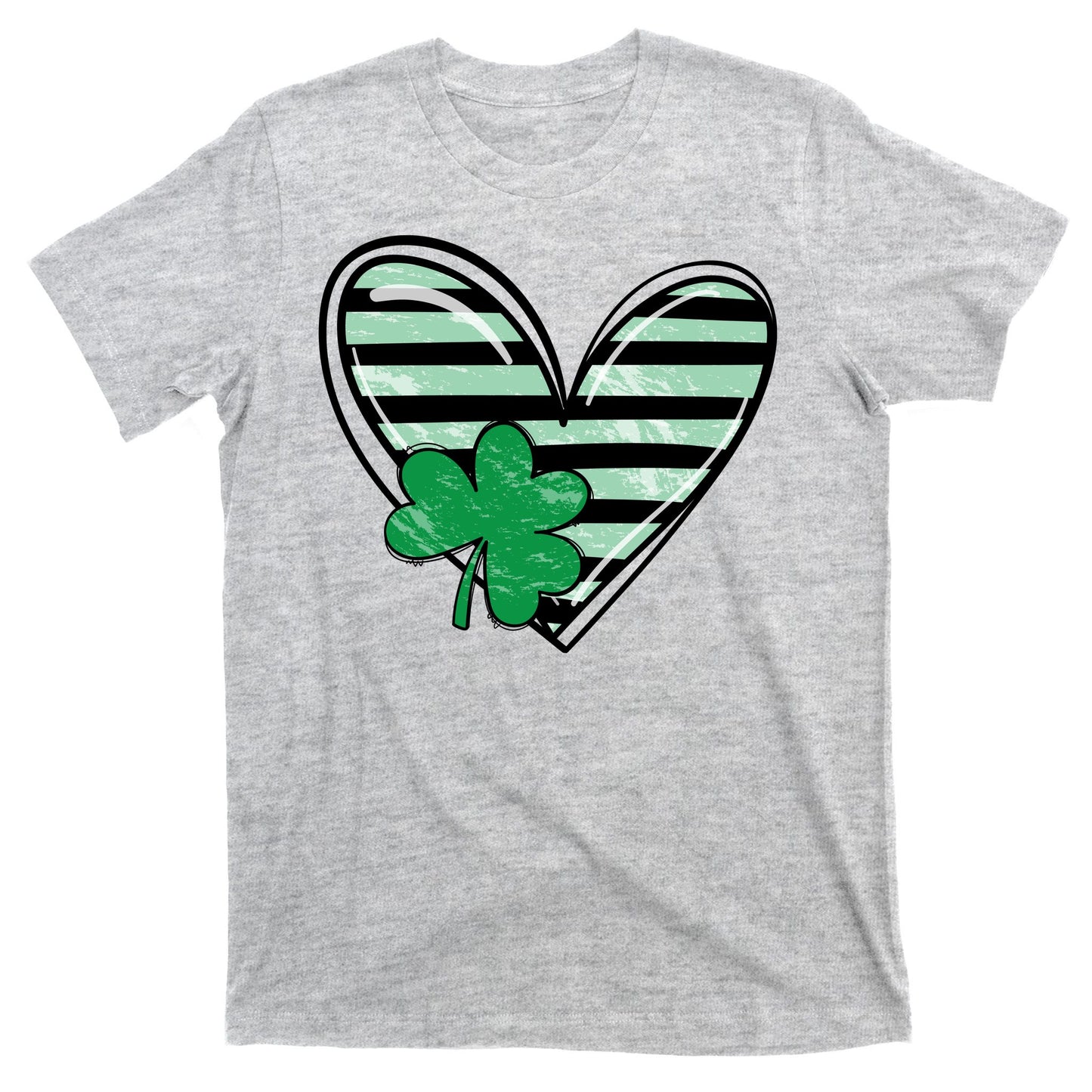 Shamrock Heart St Patrick Day Cute T-Shirt