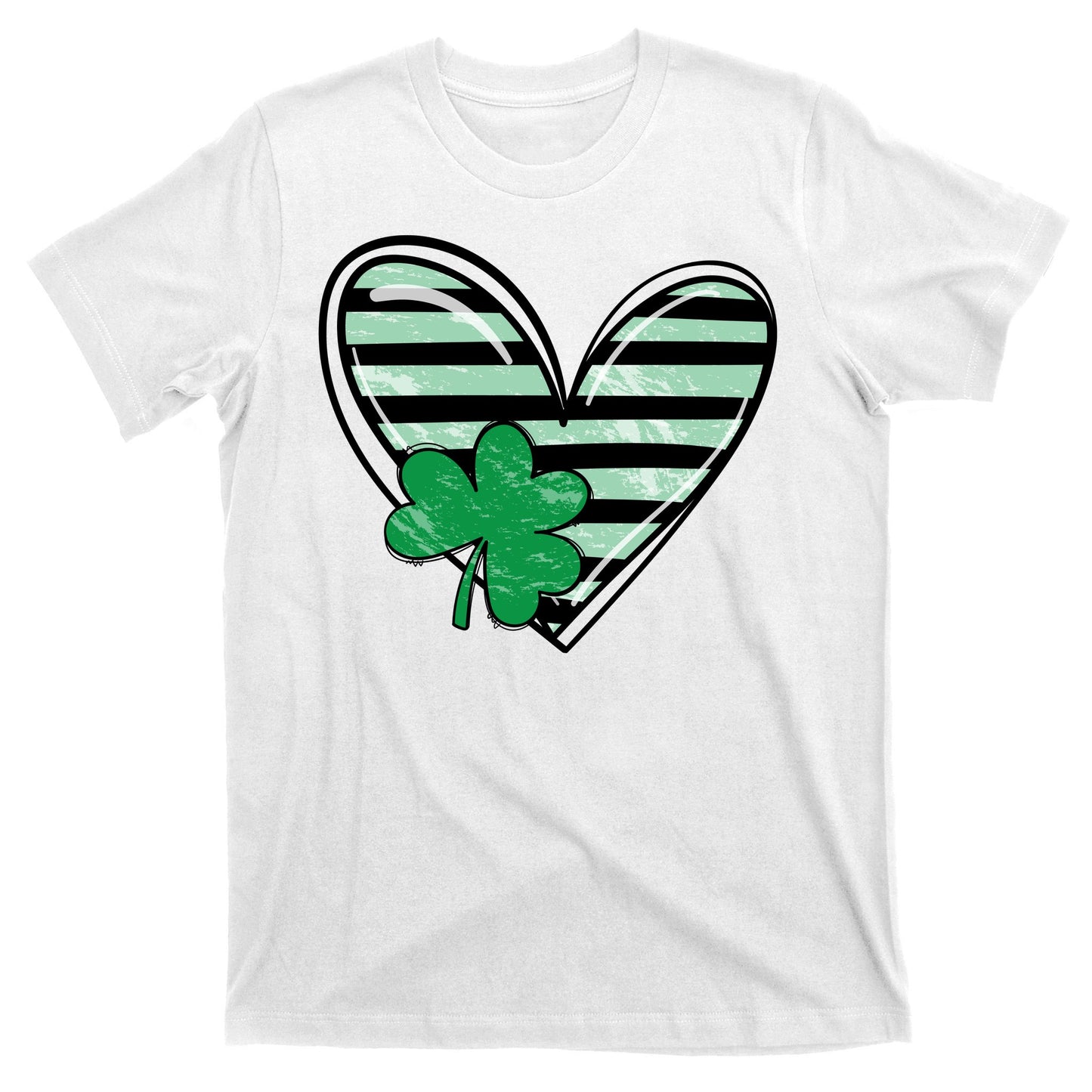 Shamrock Heart St Patrick Day Cute T-Shirt