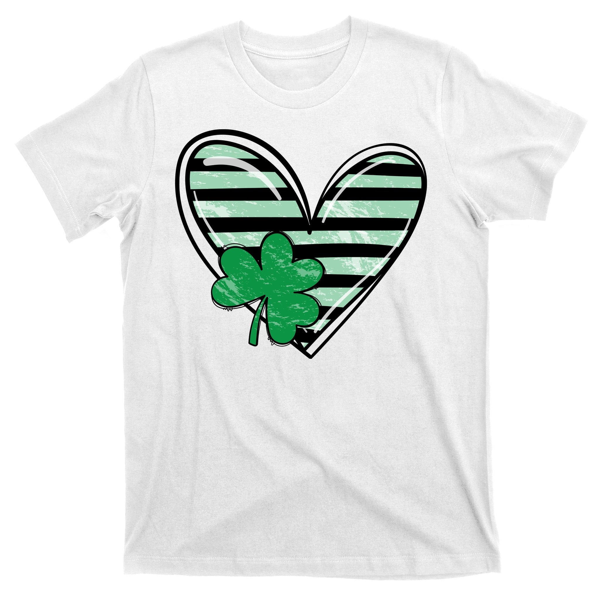 Shamrock Heart St Patrick Day Cute T-Shirt