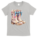 Slty Hair Sandy Boots Western Summer Cowgirl Western T-Shirt