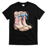 Slty Hair Sandy Boots Western Summer Cowgirl Western T-Shirt