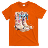 Slty Hair Sandy Boots Western Summer Cowgirl Western T-Shirt