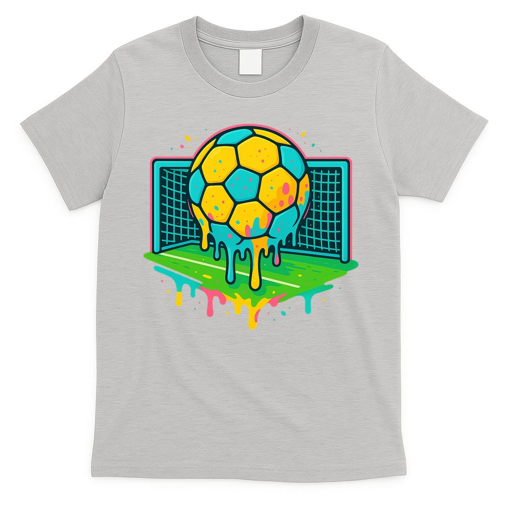 Soccer Ice Cream Drip T-Shirt