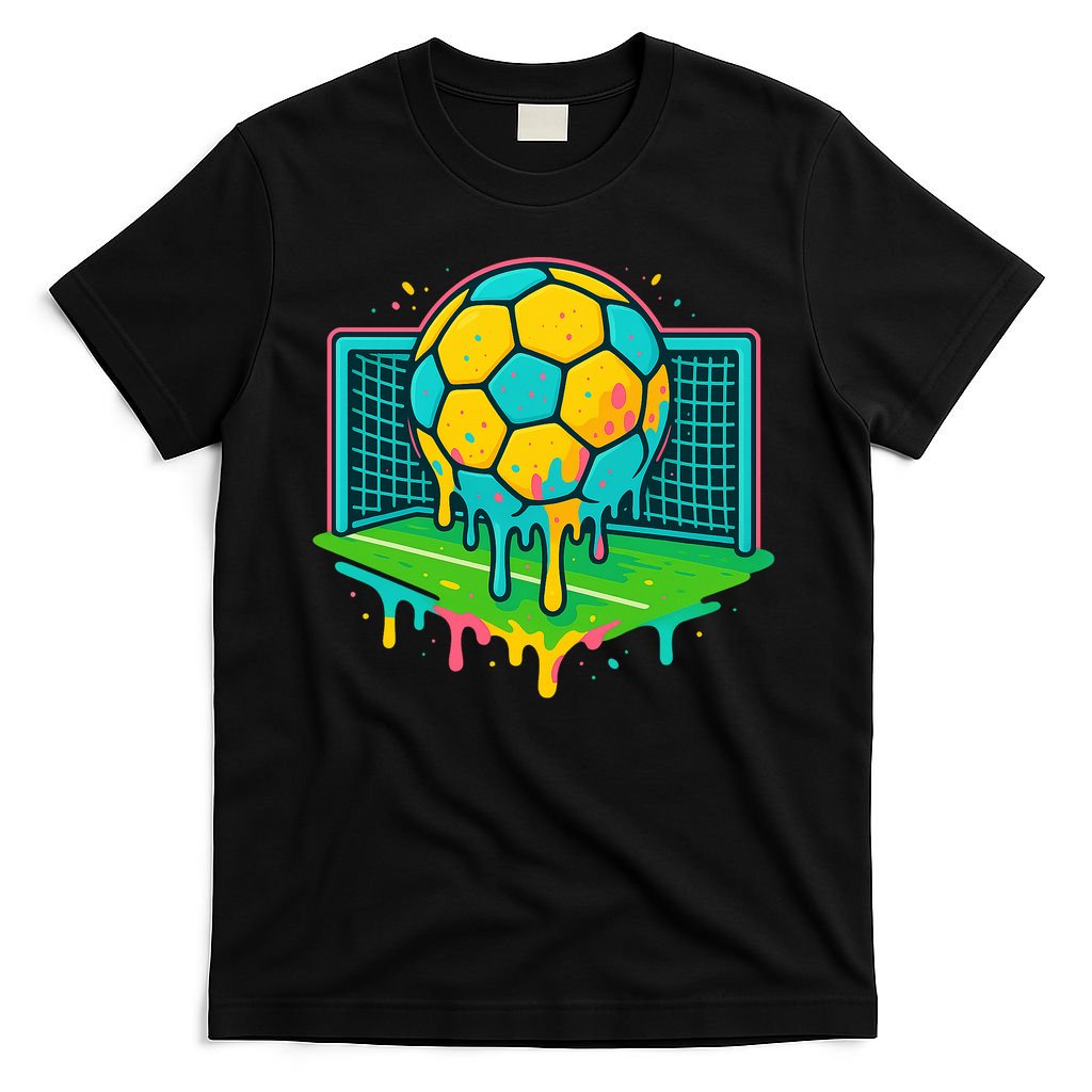 Soccer Ice Cream Drip T-Shirt