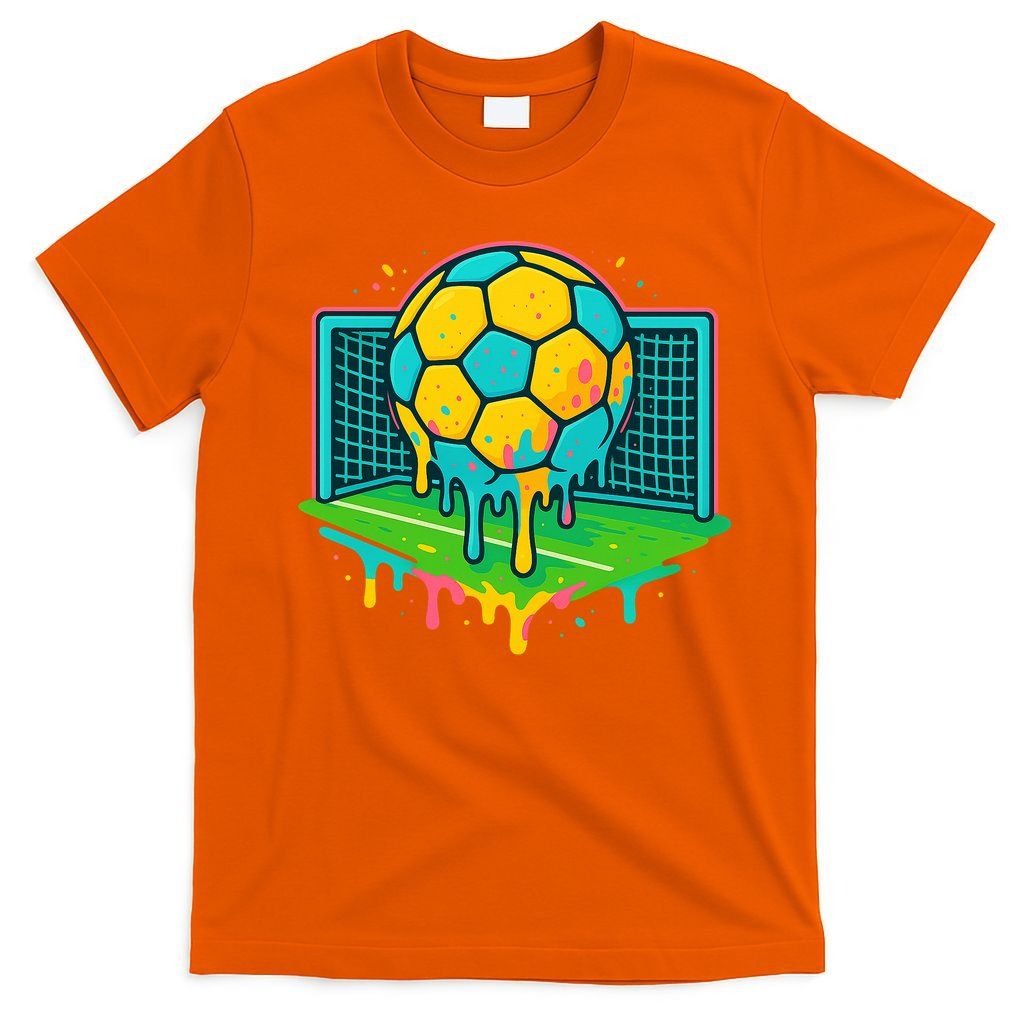 Soccer Ice Cream Drip T-Shirt