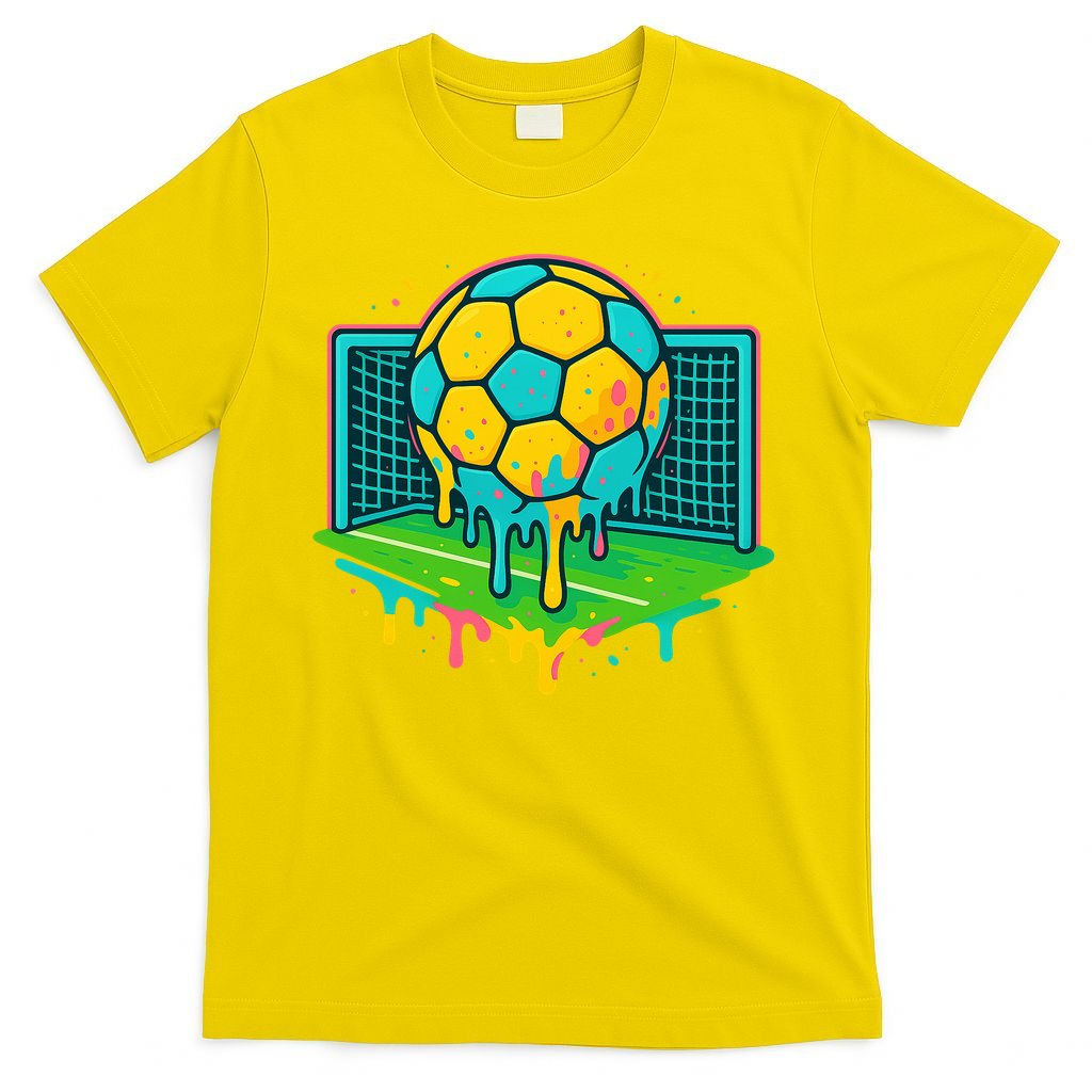 Soccer Ice Cream Drip T-Shirt