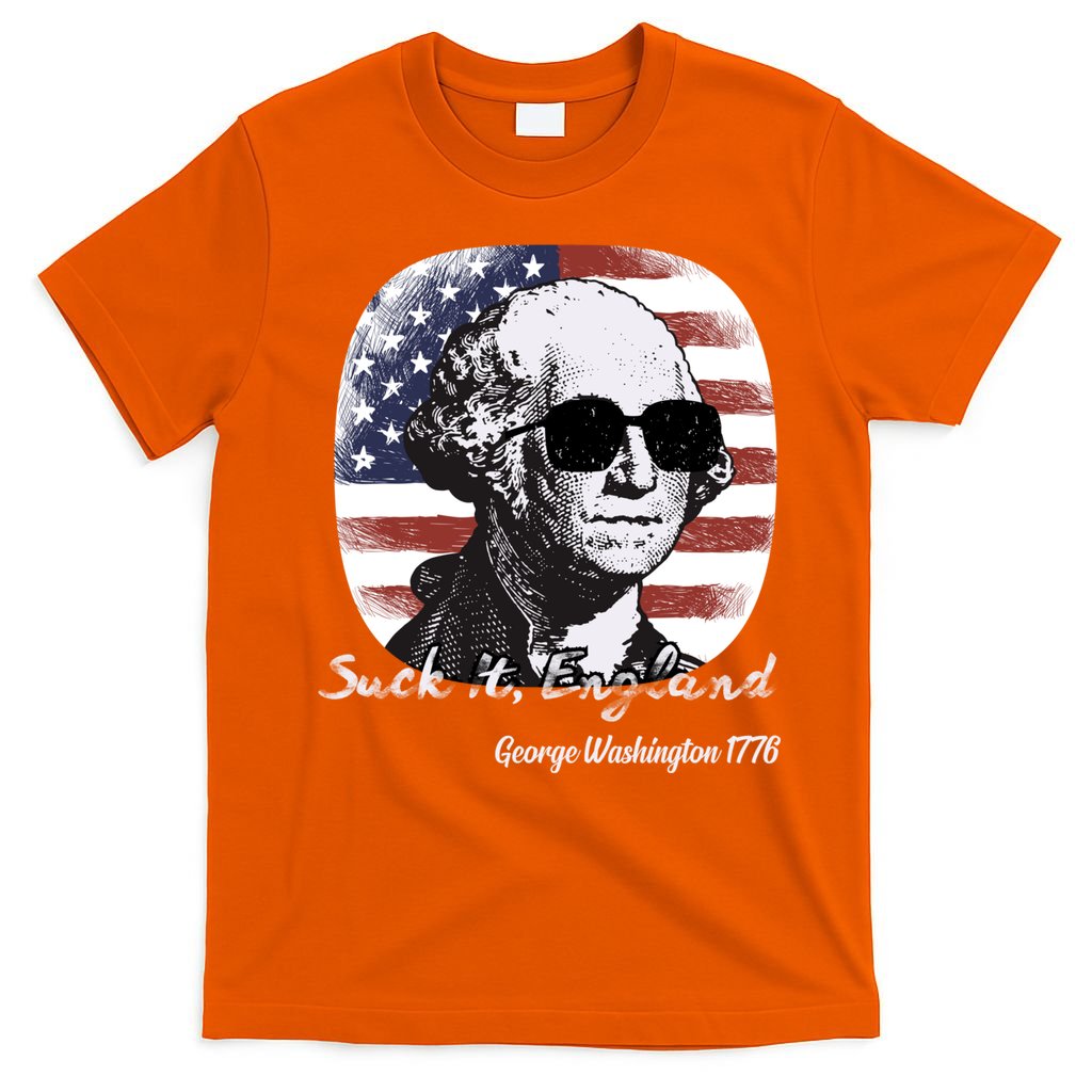Suck It England Funny 4th Of July George Washington 1776 T-Shirt