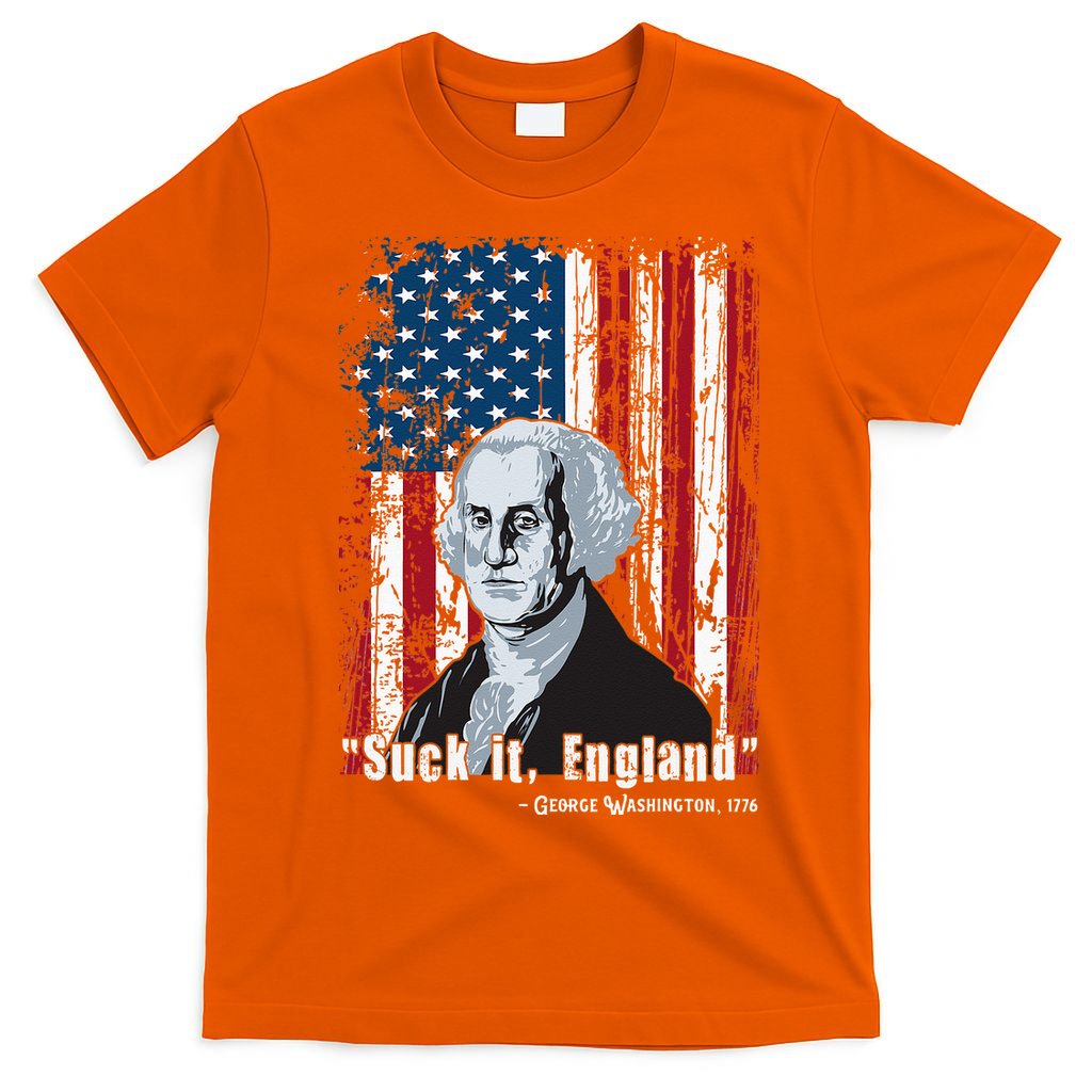 Suck It England Funny 4th Of July George Washington 1776 T-Shirt