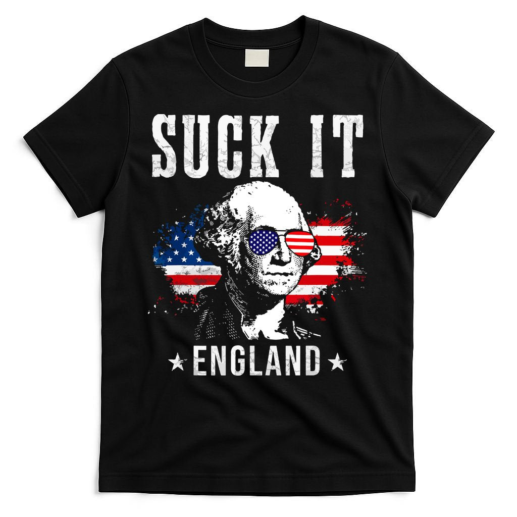 Suck It England Funny 4th Of July George Washington 1776 T-Shirt