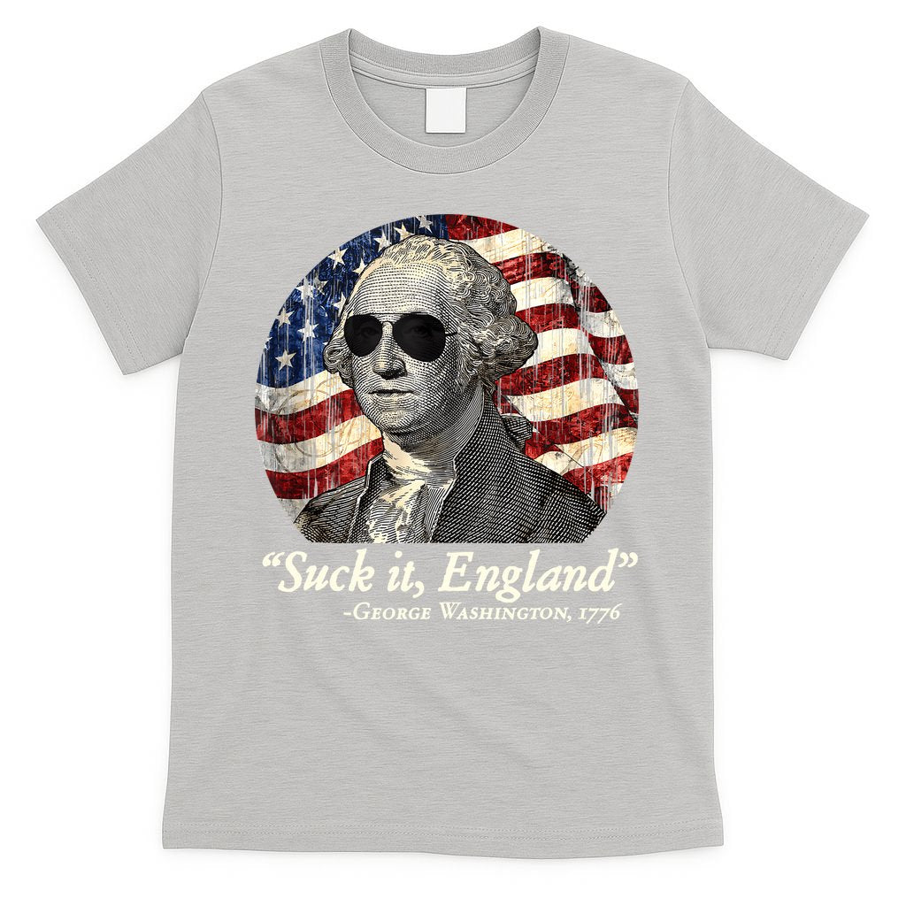 Suck It England Funny 4th Of July George Washington 1776 T-Shirt
