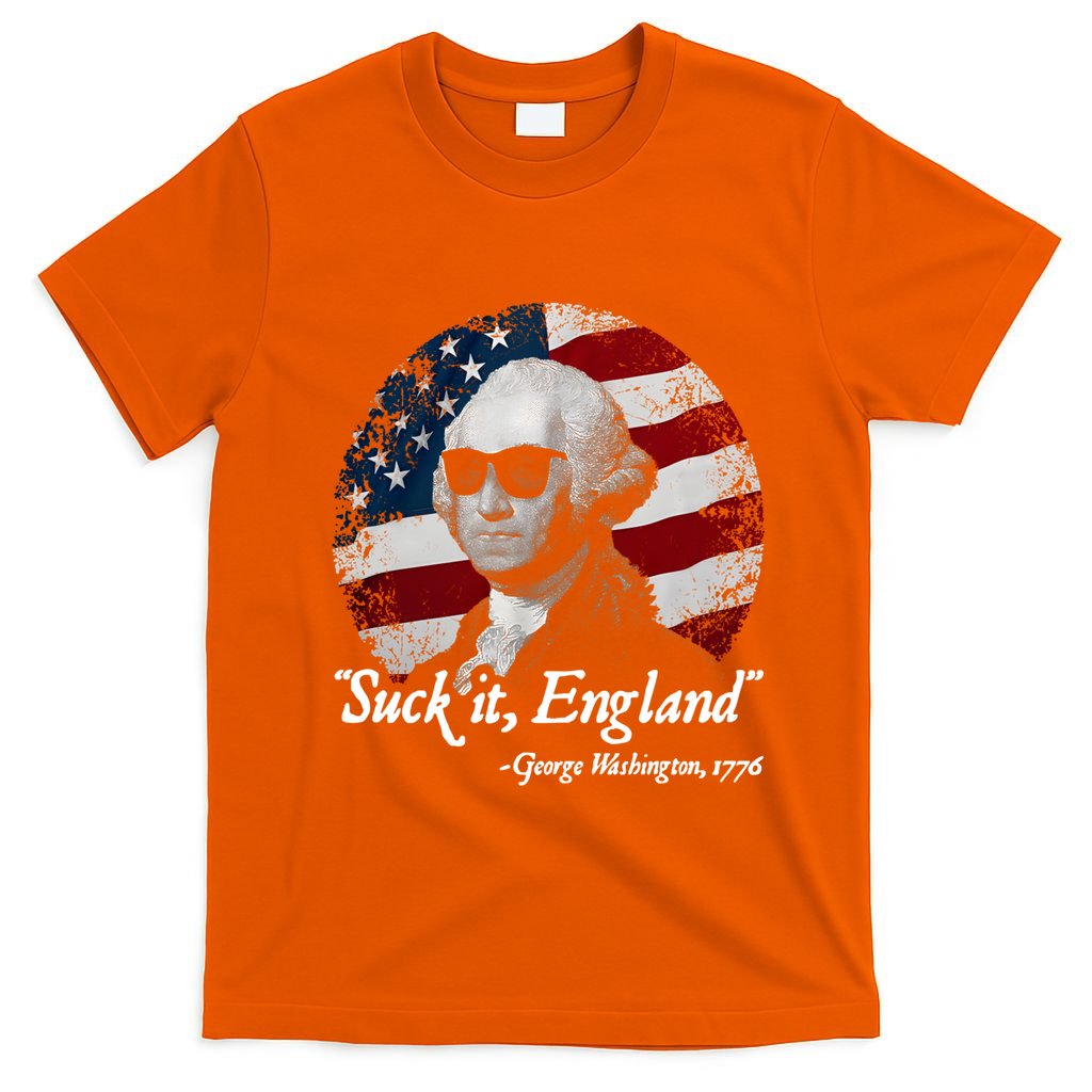 Suck It England Funny 4th Of July George Washington 1776 T-Shirt