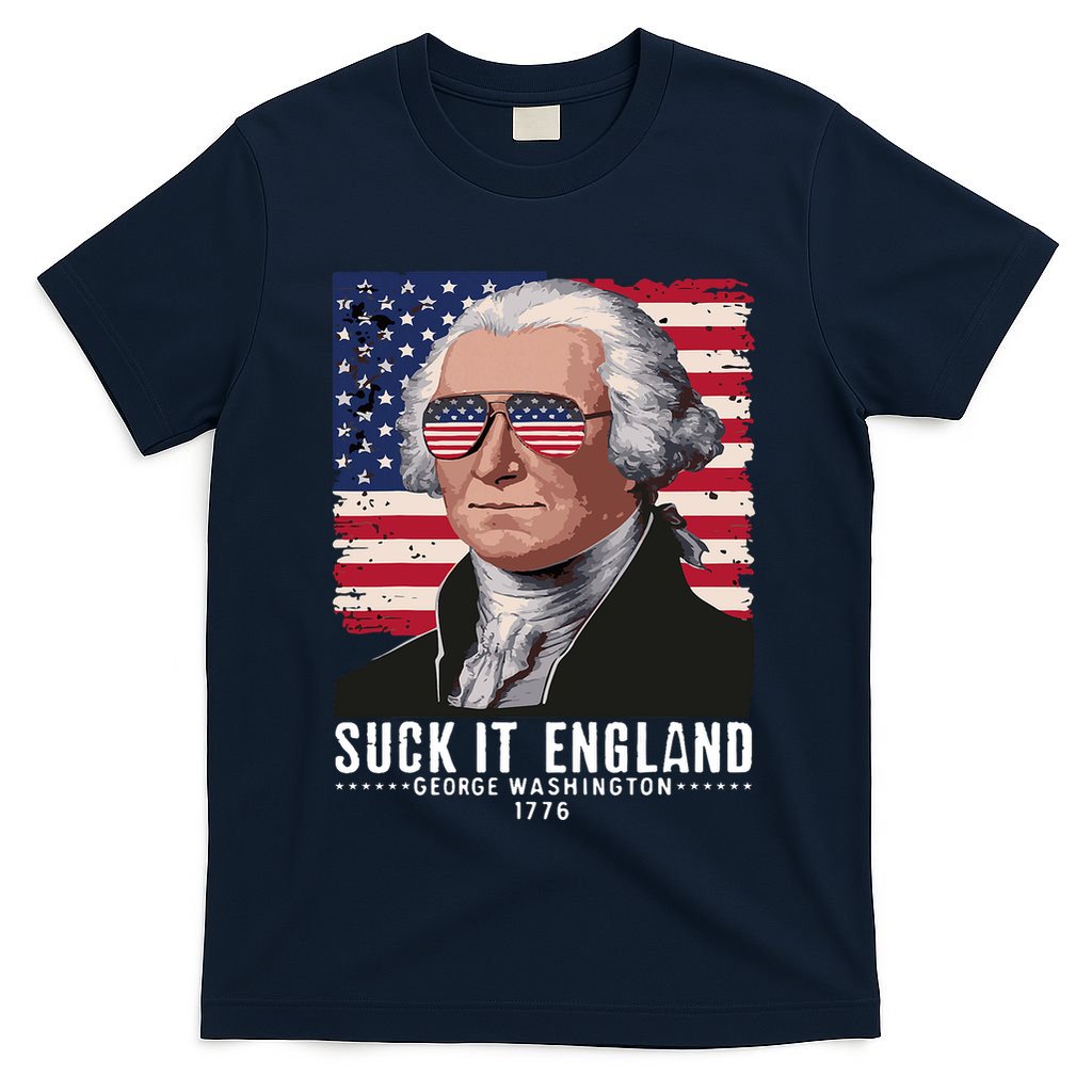 Suck It England Funny 4th Of July George Washington 1776 T-Shirt