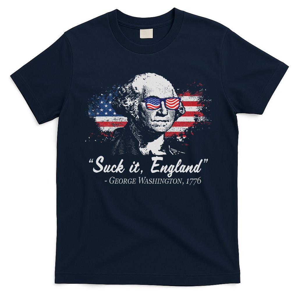 Suck It England Funny 4th Of July George Washington 1776 T-Shirt