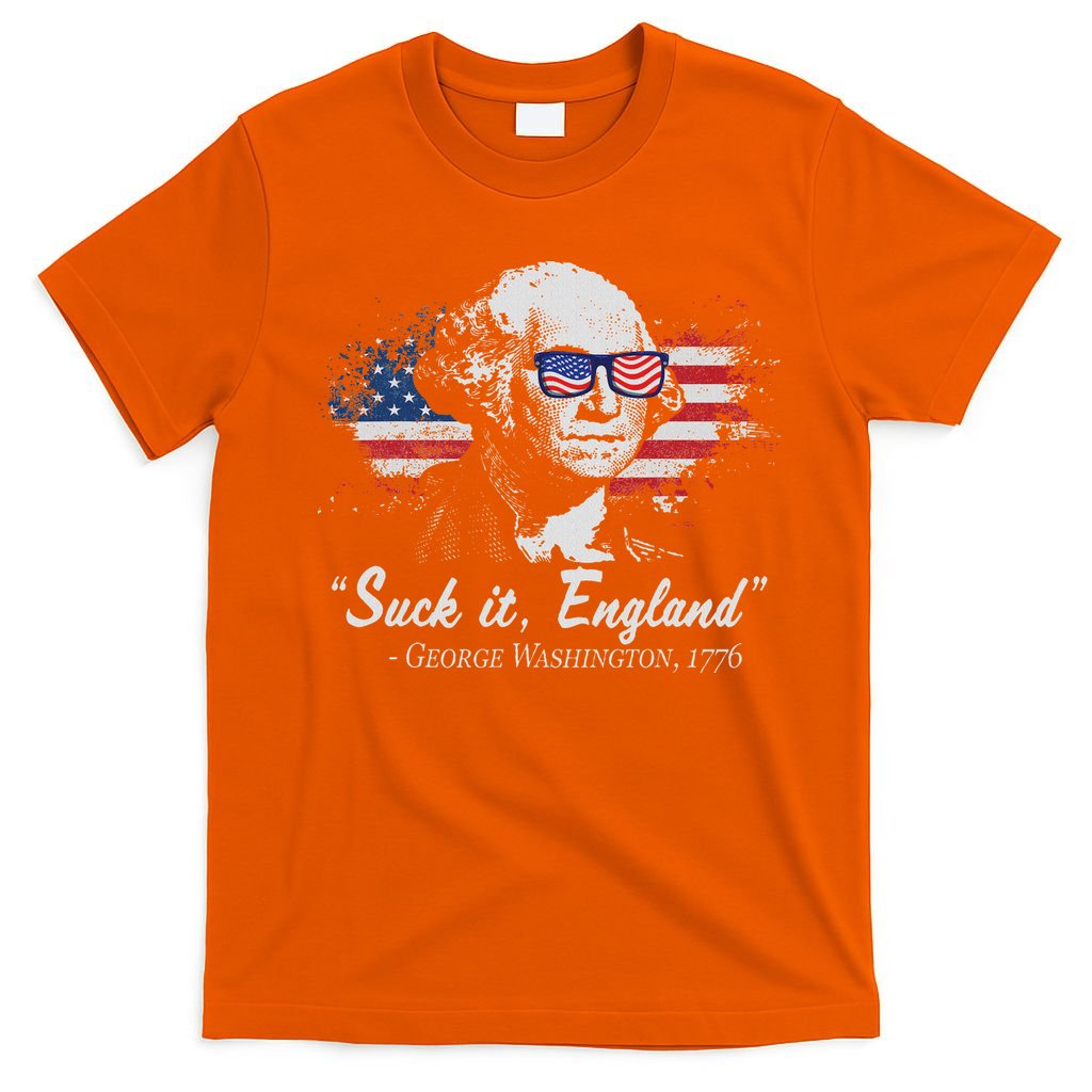 Suck It England Funny 4th Of July George Washington 1776 T-Shirt