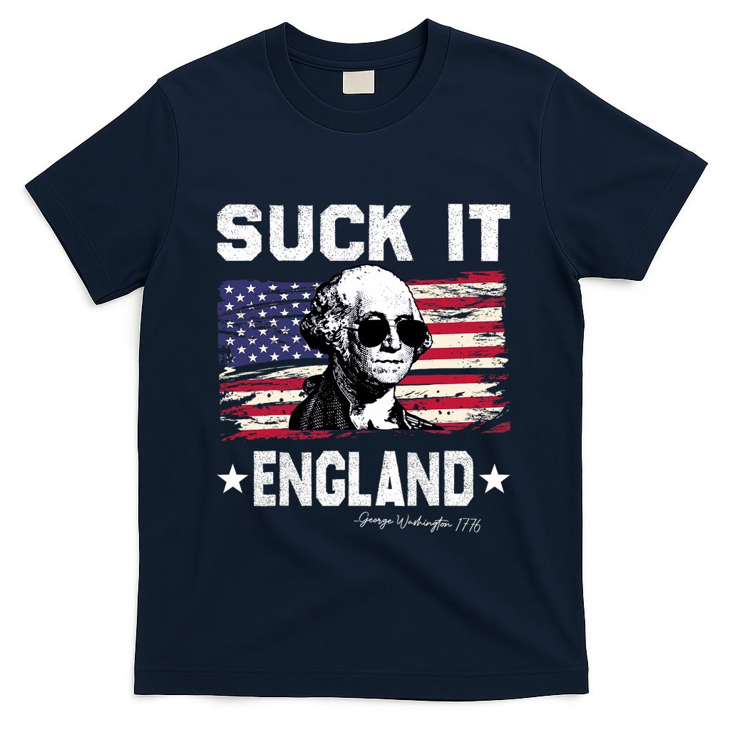 Suck It England Funny 4th Of July George Washington 1776 T-Shirt