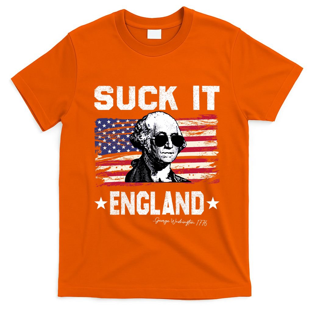 Suck It England Funny 4th Of July George Washington 1776 T-Shirt