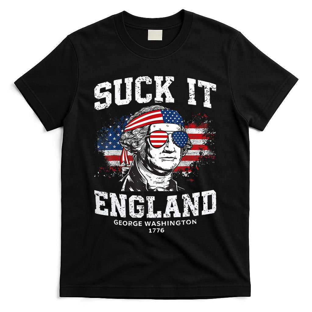 Suck It England Funny 4th Of July George Washington 1776 T-Shirt