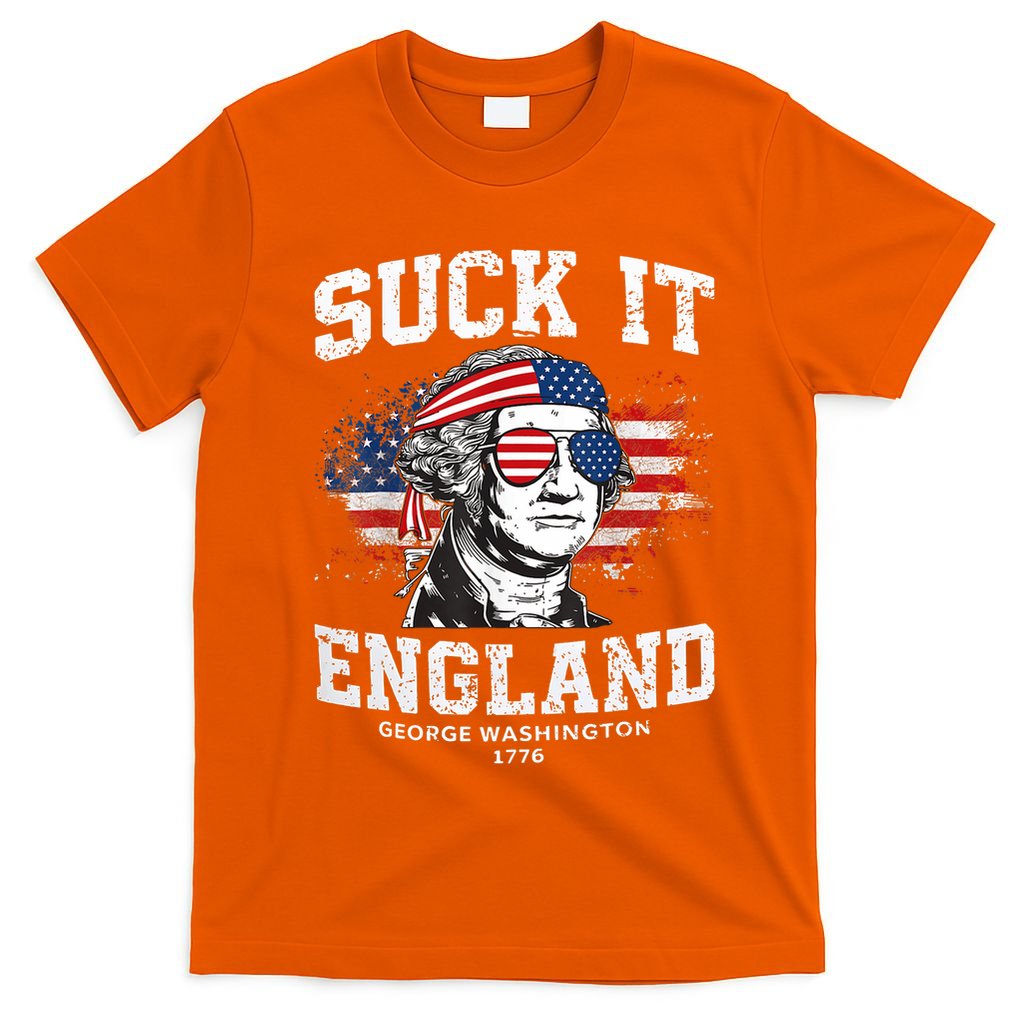 Suck It England Funny 4th Of July George Washington 1776 T-Shirt