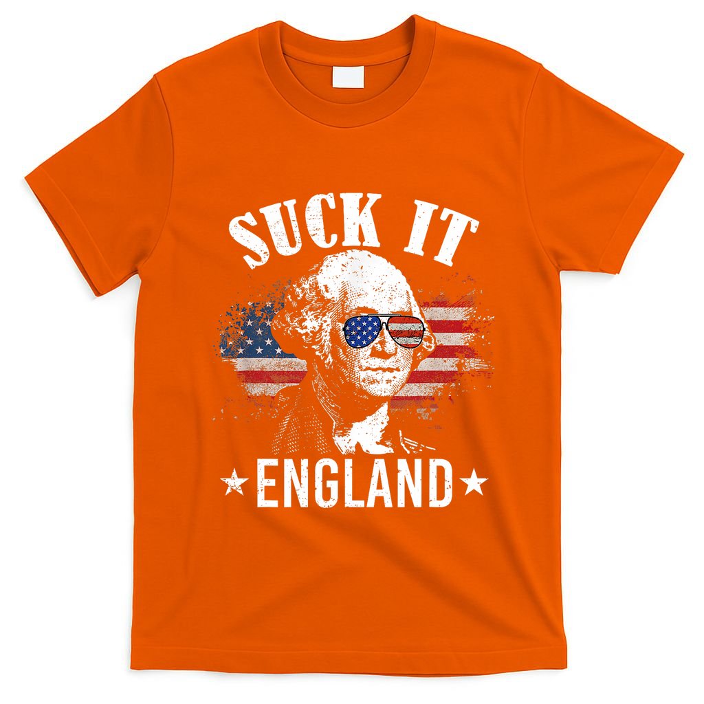 Suck It England Funny 4th Of July George Washington T-Shirt