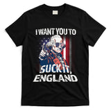 Suck It England Funny George Washington Usa Flag 4th Of July T-Shirt