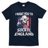 Suck It England Funny George Washington Usa Flag 4th Of July T-Shirt