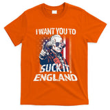 Suck It England Funny George Washington Usa Flag 4th Of July T-Shirt