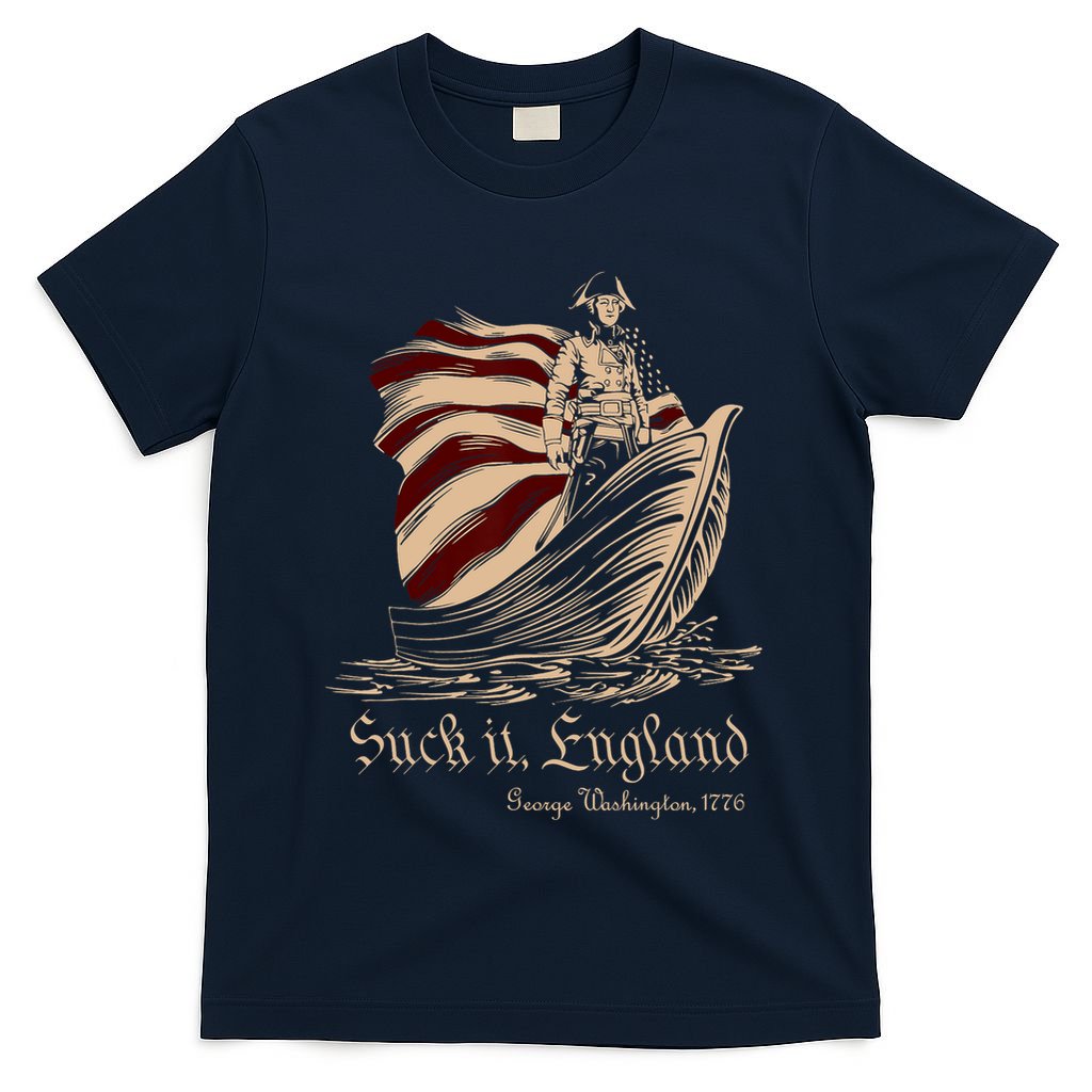 Suck It England Funny 4th Of July George Washington 1776 T-Shirt