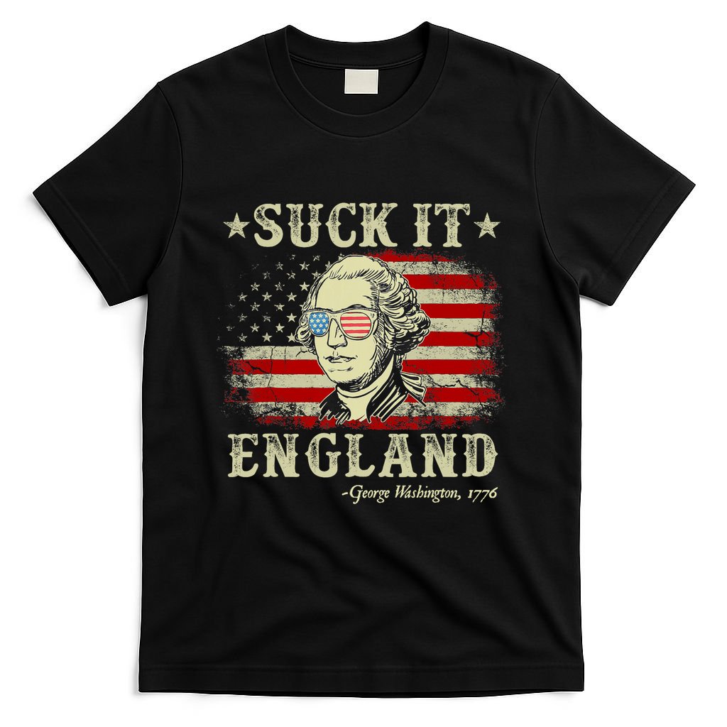 Suck It England Funny 4th Of July George Washington 1776 T-Shirt