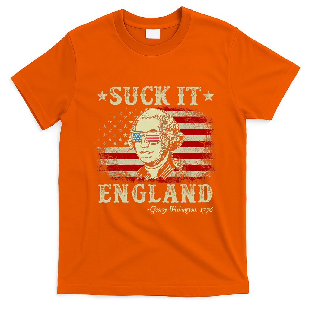 Suck It England Funny 4th Of July George Washington 1776 T-Shirt