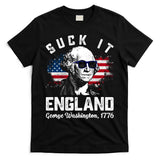 SUCK IT ENGLAND Funny 4th Of July George Washington 1776 T-Shirt