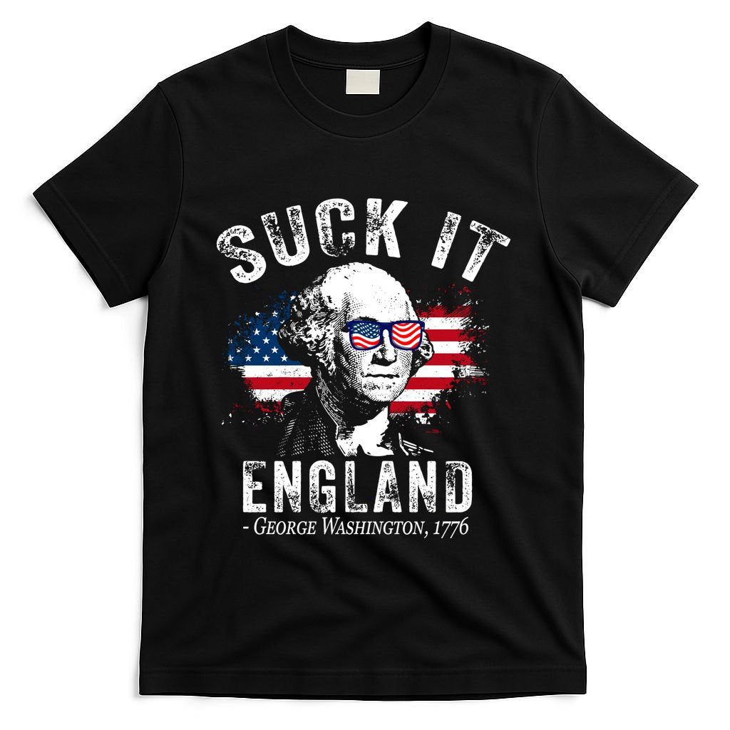 Suck It England Funny 4th Of July George Washington 1776 T-Shirt