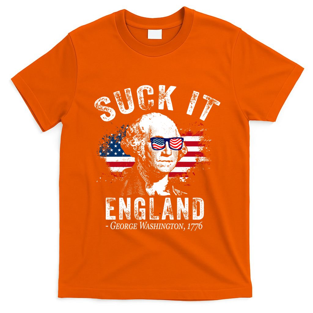Suck It England Funny 4th Of July George Washington 1776 T-Shirt