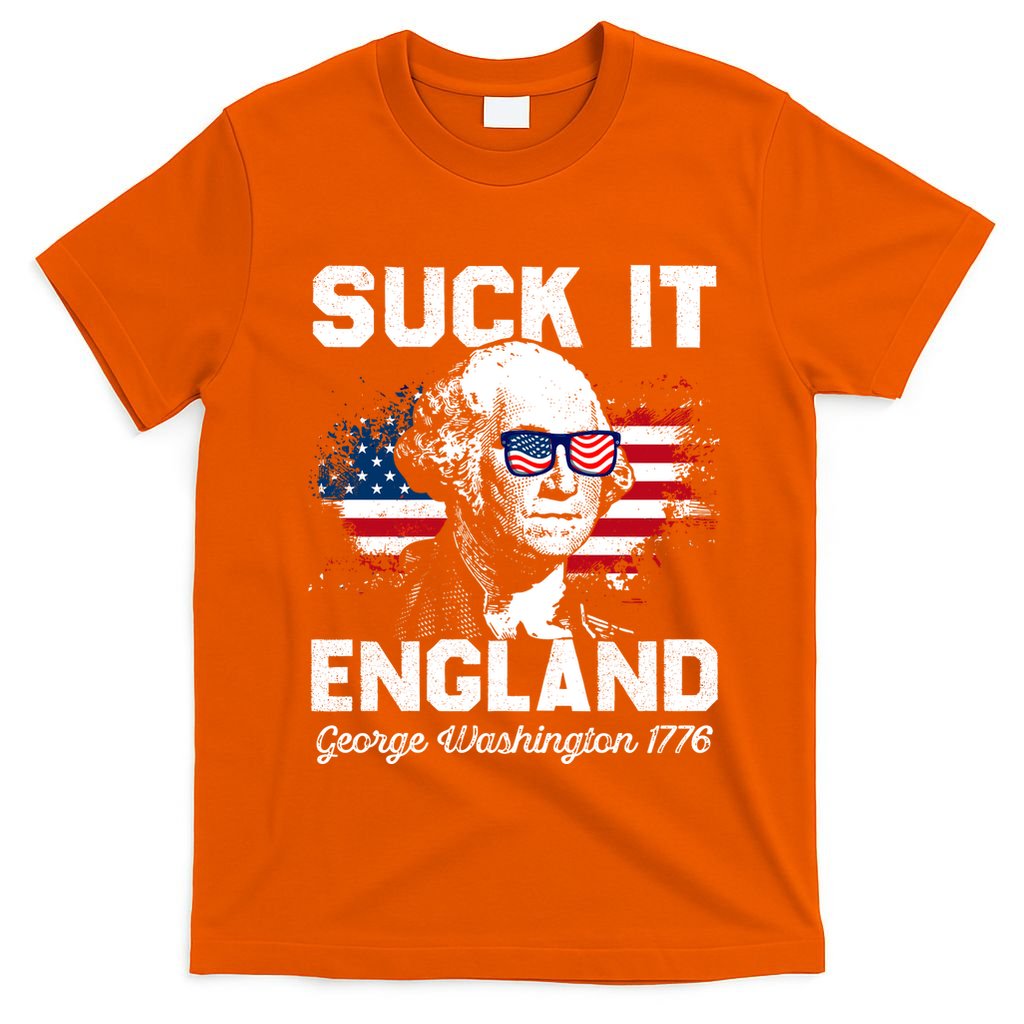 Suck It England Funny 4th Of July George Washington 1776 T-Shirt