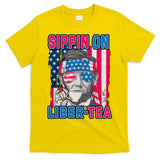 Sippin On Liberty 4th of July Abraham Lincoln T-Shirt