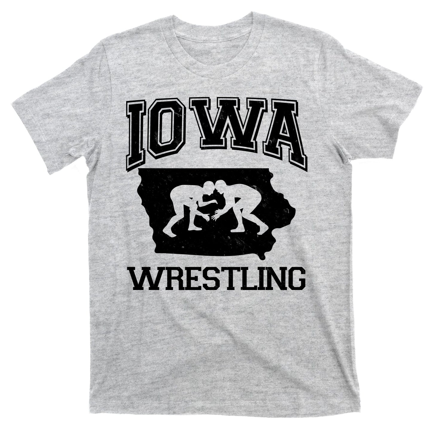Silhouette Iowa Wrestling Team Wrestler T-Shirt