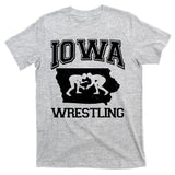 Silhouette Iowa Wrestling Team Wrestler T-Shirt