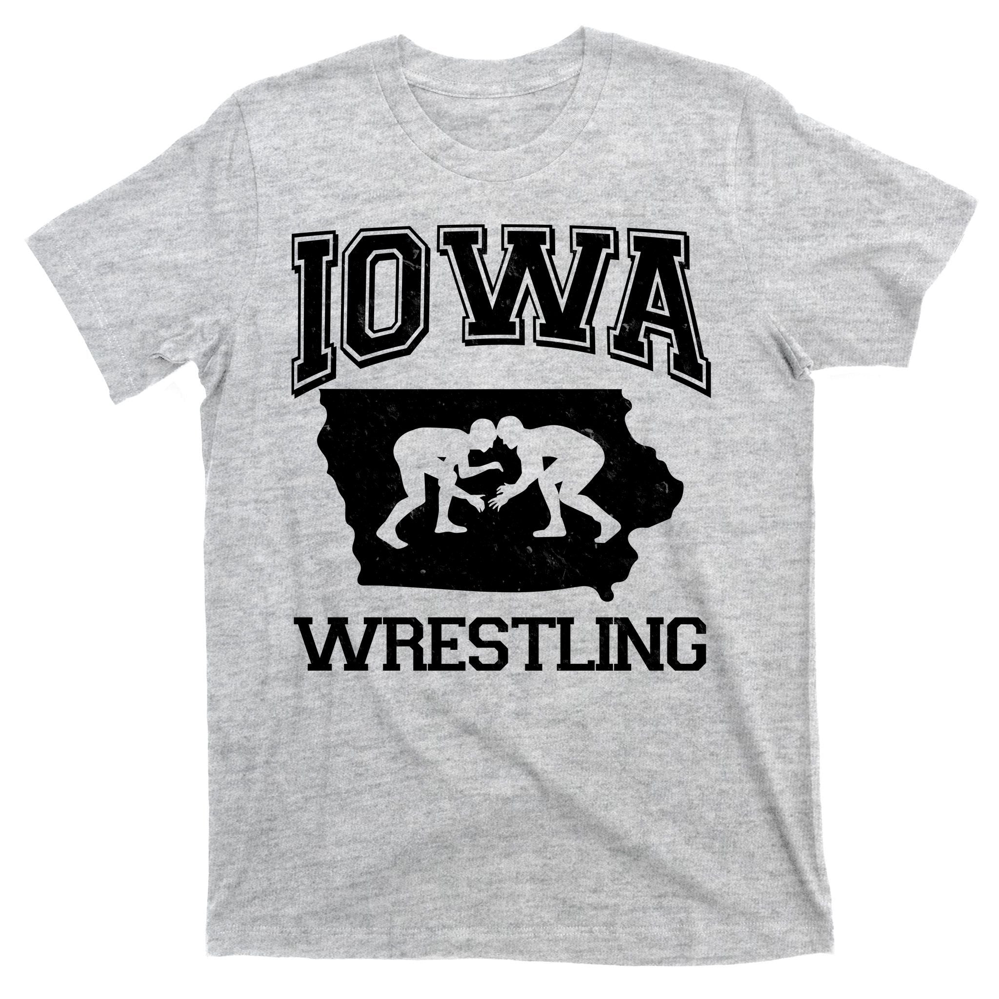 Silhouette Iowa Wrestling Team Wrestler T-Shirt
