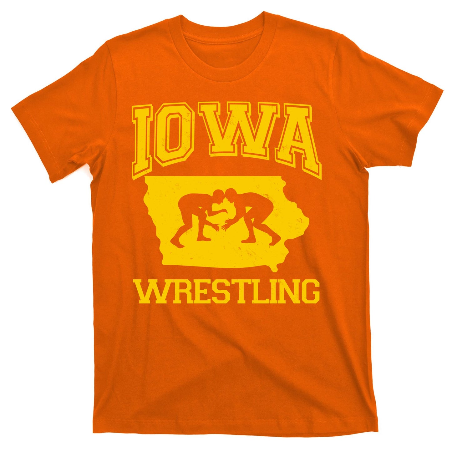 Silhouette Iowa Wrestling Team Wrestler T-Shirt