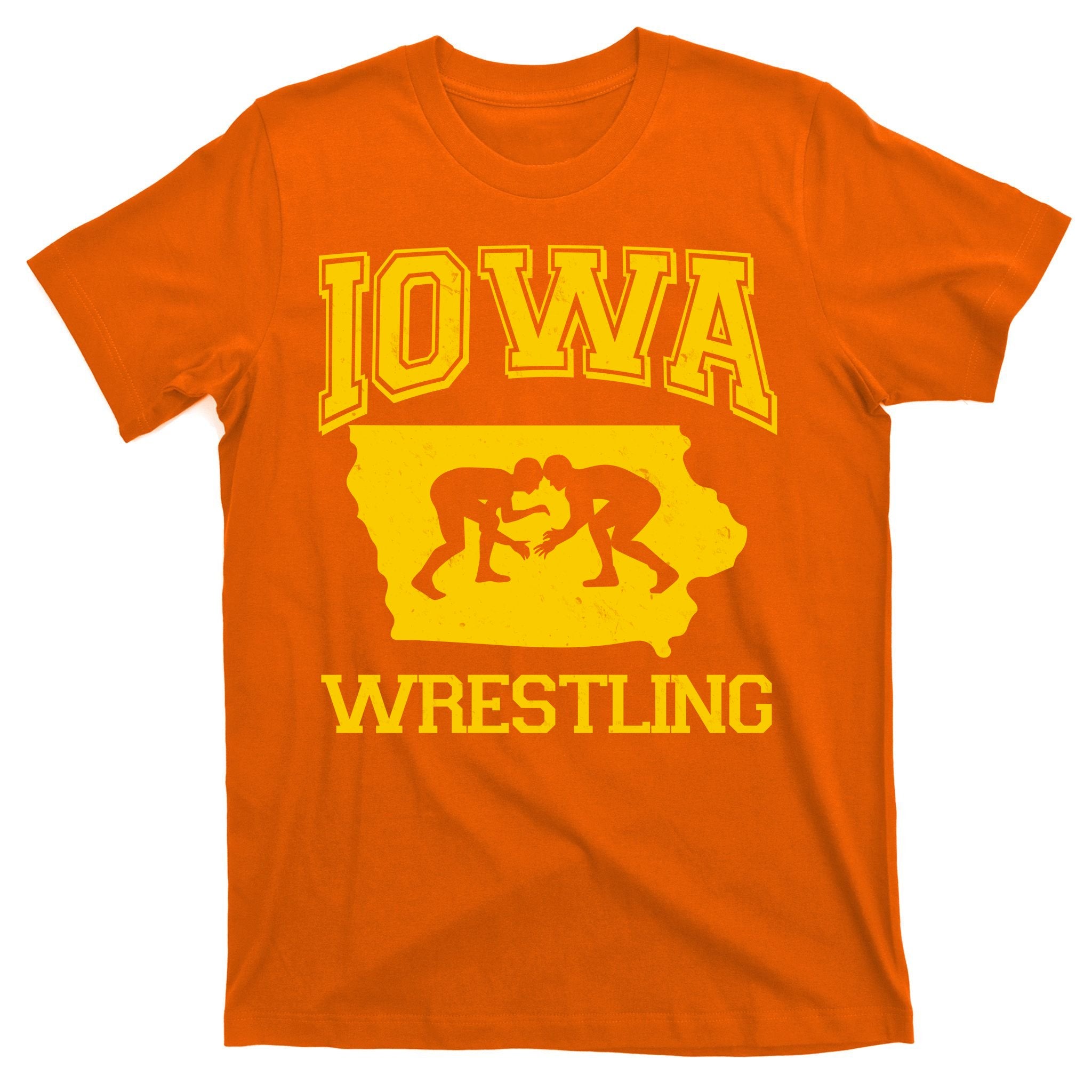 Silhouette Iowa Wrestling Team Wrestler T-Shirt