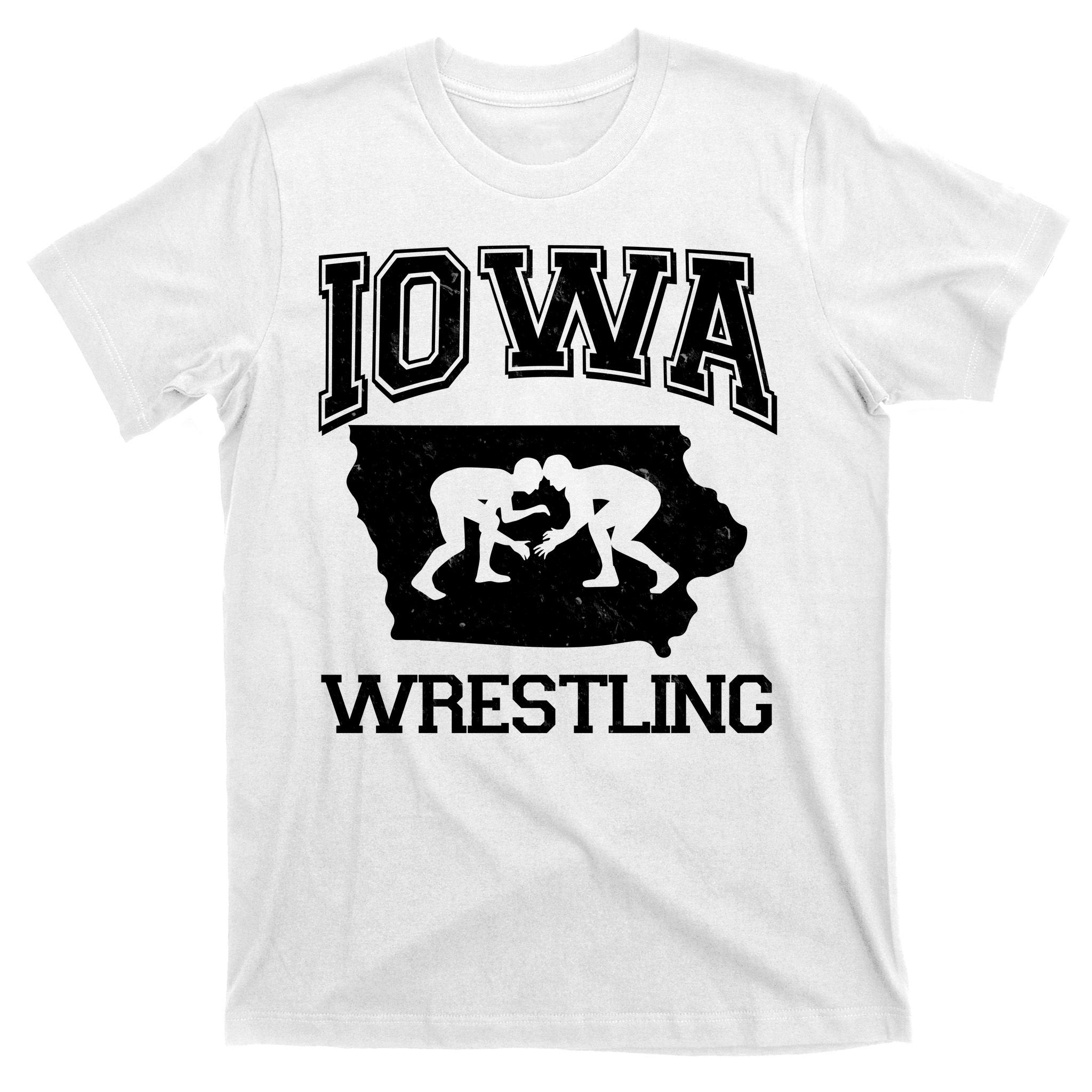 Silhouette Iowa Wrestling Team Wrestler T-Shirt