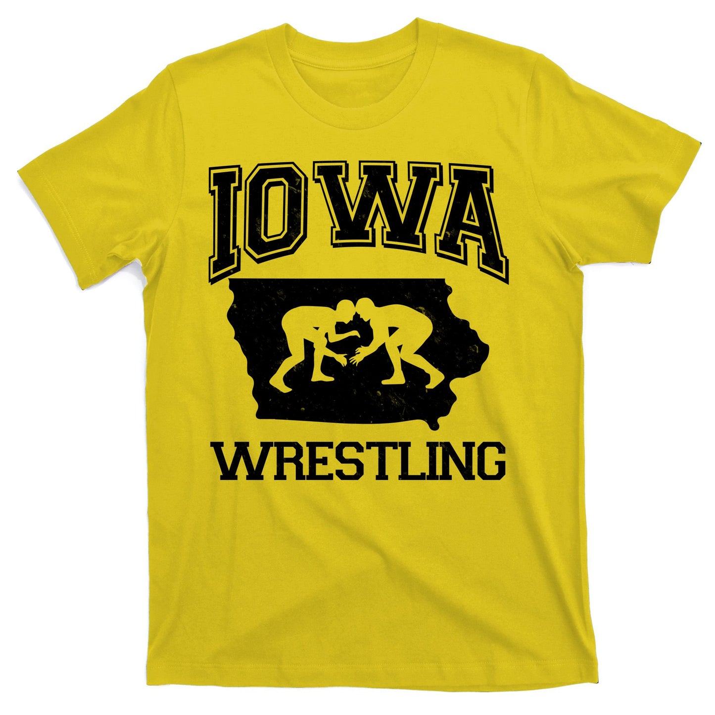 Silhouette Iowa Wrestling Team Wrestler T-Shirt