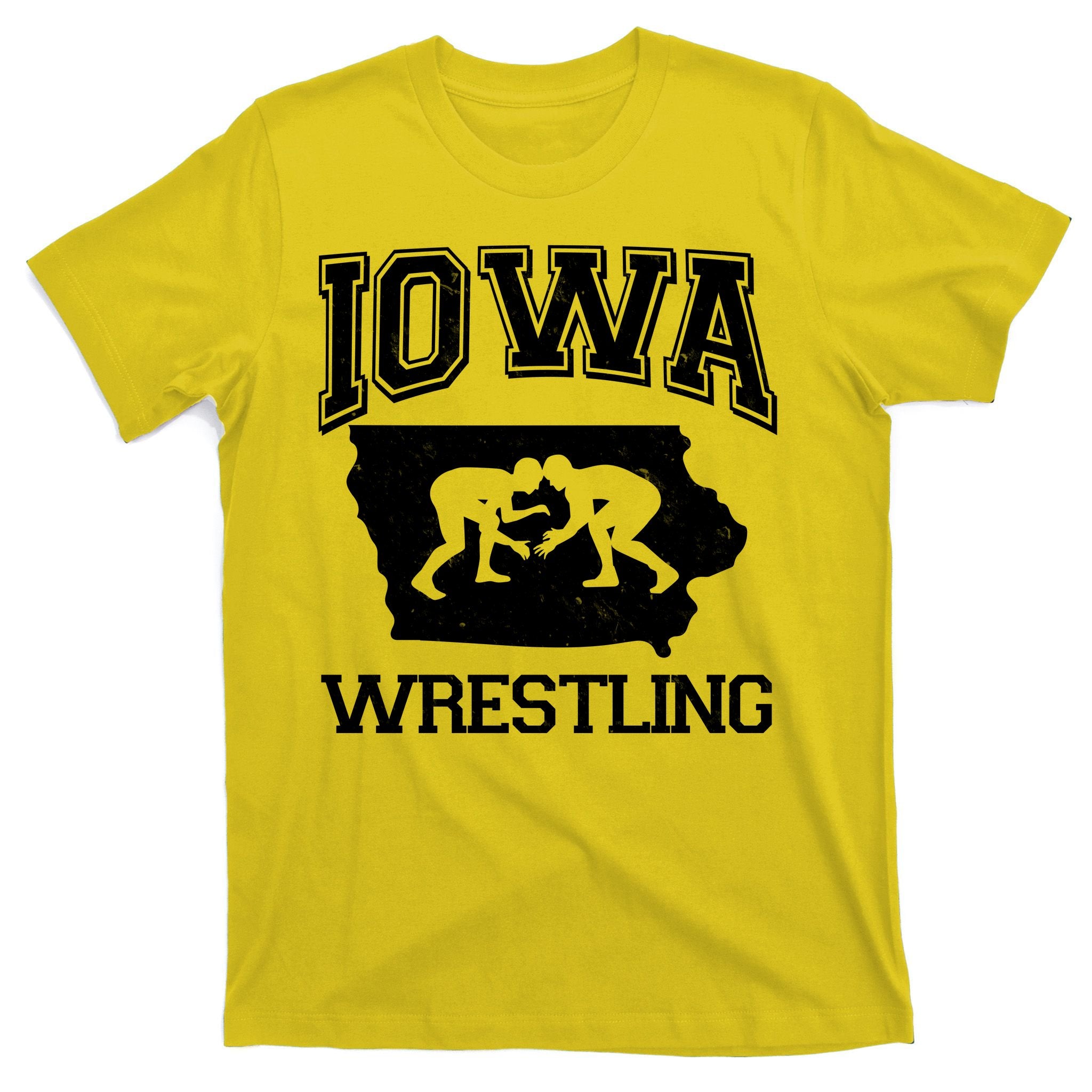 Silhouette Iowa Wrestling Team Wrestler T-Shirt