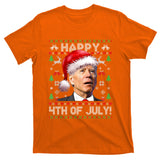 Santa Joe Biden Happy 4th Of July Ugly Christmas Sweater T-Shirt