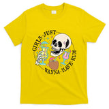 Skeleton Just Wanna Have Rum Summer Beach Party T-Shirt