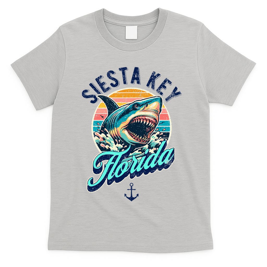 Siesta Key Beach Florida Usa Shark T-Shirt