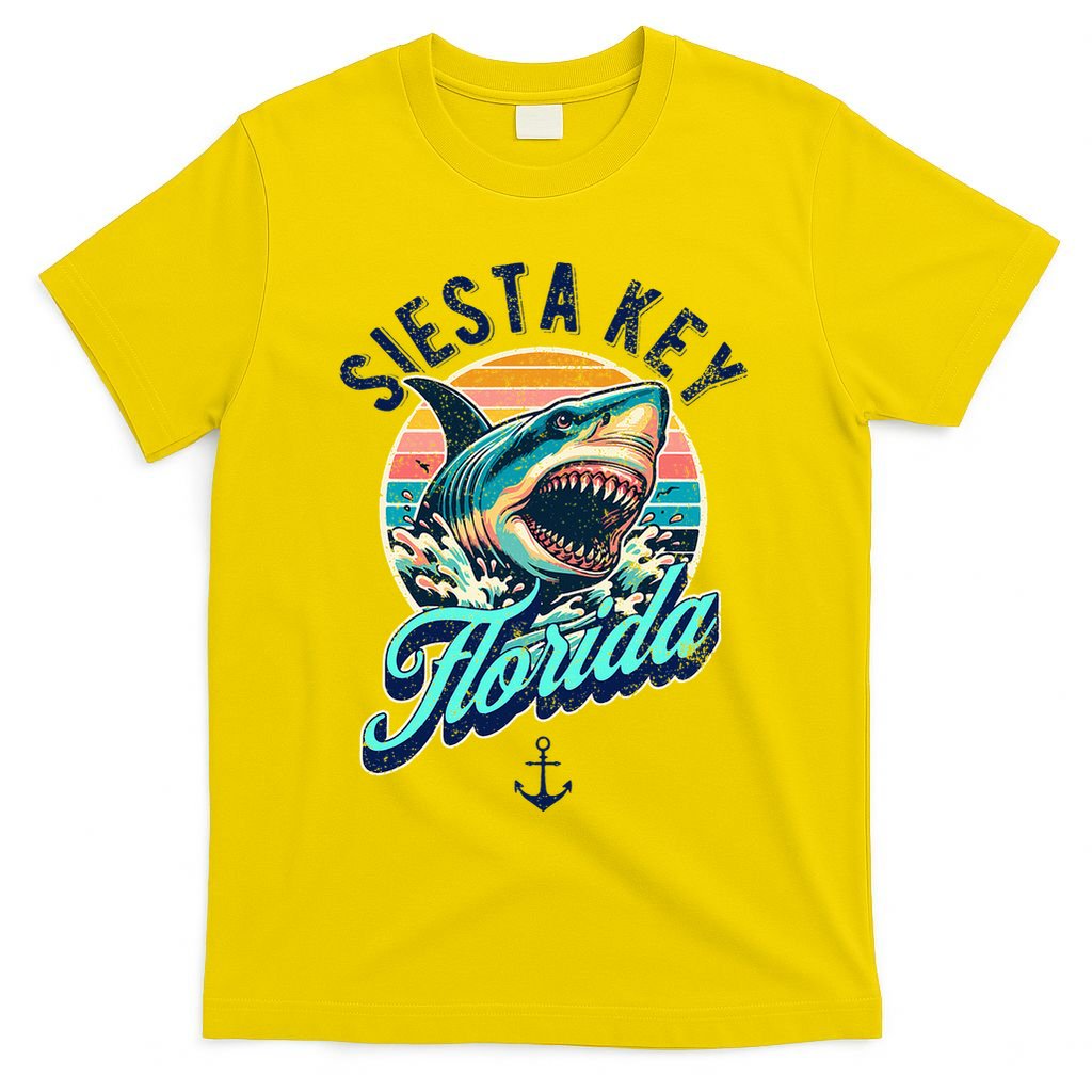 Siesta Key Beach Florida Usa Shark T-Shirt