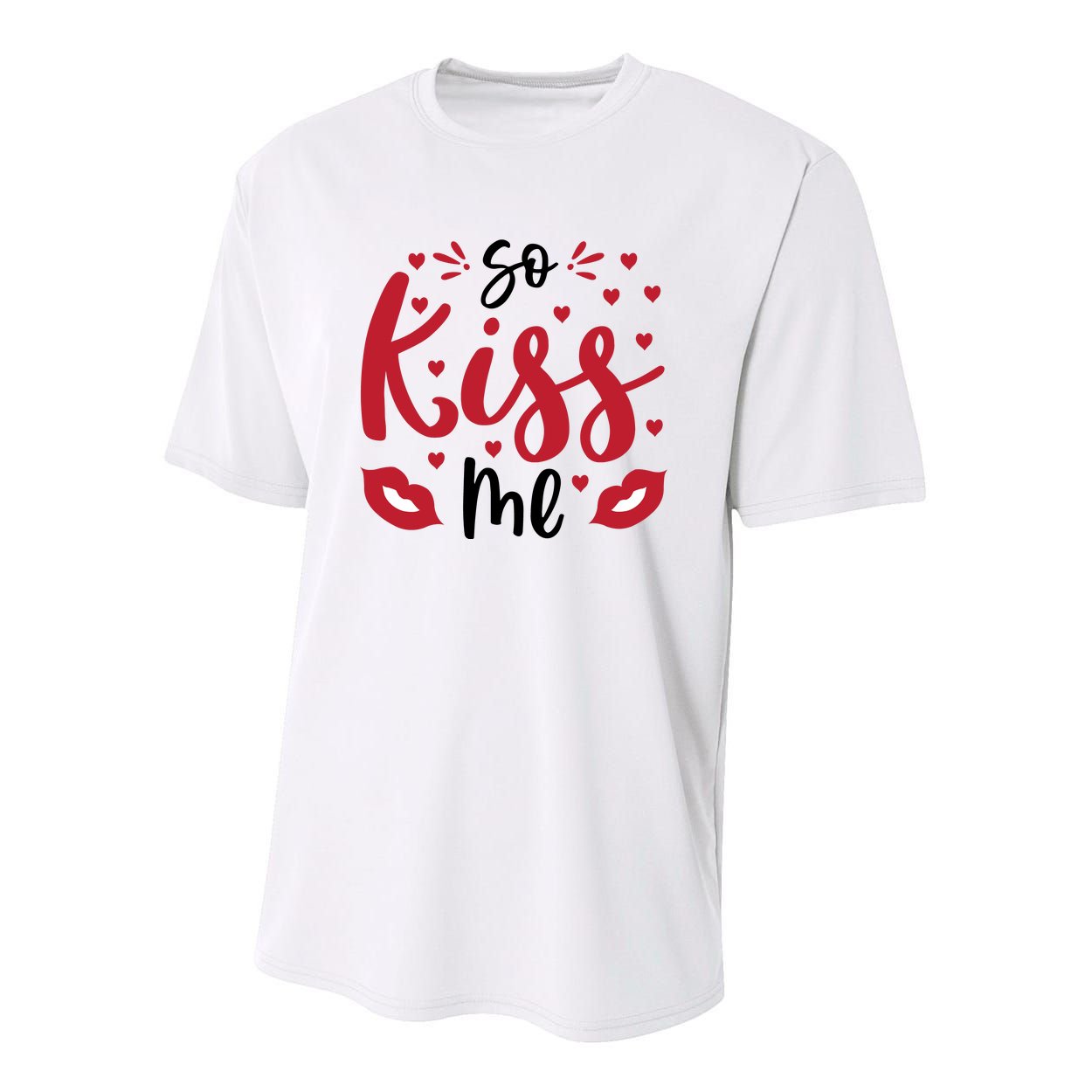 So Kiss Me, Couple, Valentine Cute, Funny Valentine Youth Performance Sprint T-Shirt